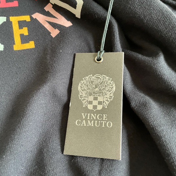 NWT VINCE CAMUTO WEEKEND black sweatshirt - Picture 8 of 11